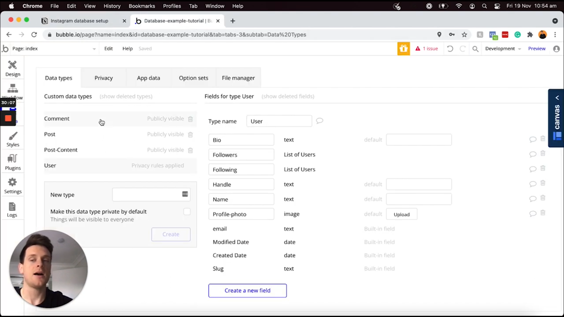 How to Setup Your Custom Database in Bubble - Building with Bubble