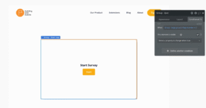 build a start screen
