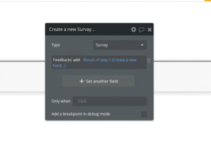 create a new survey object