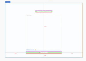 design flashcard interface in Bubble