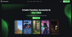 Faceless.video is an AI video platform built with Bubble