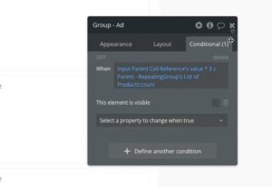ensure ads only display when there are products to show