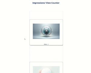 test view counter in bubble